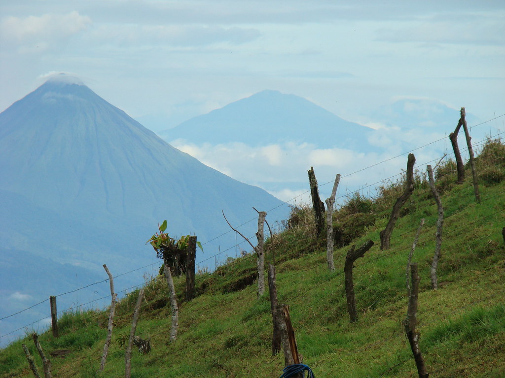 Arenal, Tenorio and Miravalles Volcanos. Costa Rica