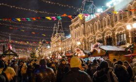 Christmas market. Azerbaiyan