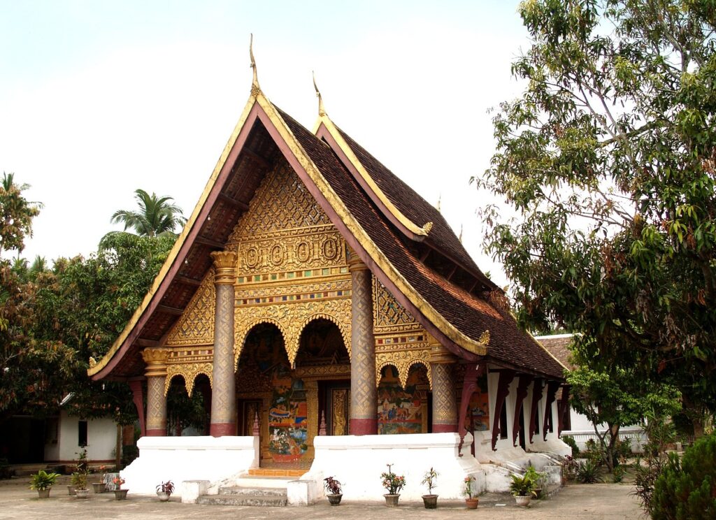 Temple in Luang, Prabang.Laos