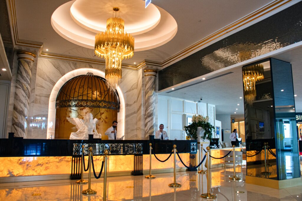 Luxury lobby hotel